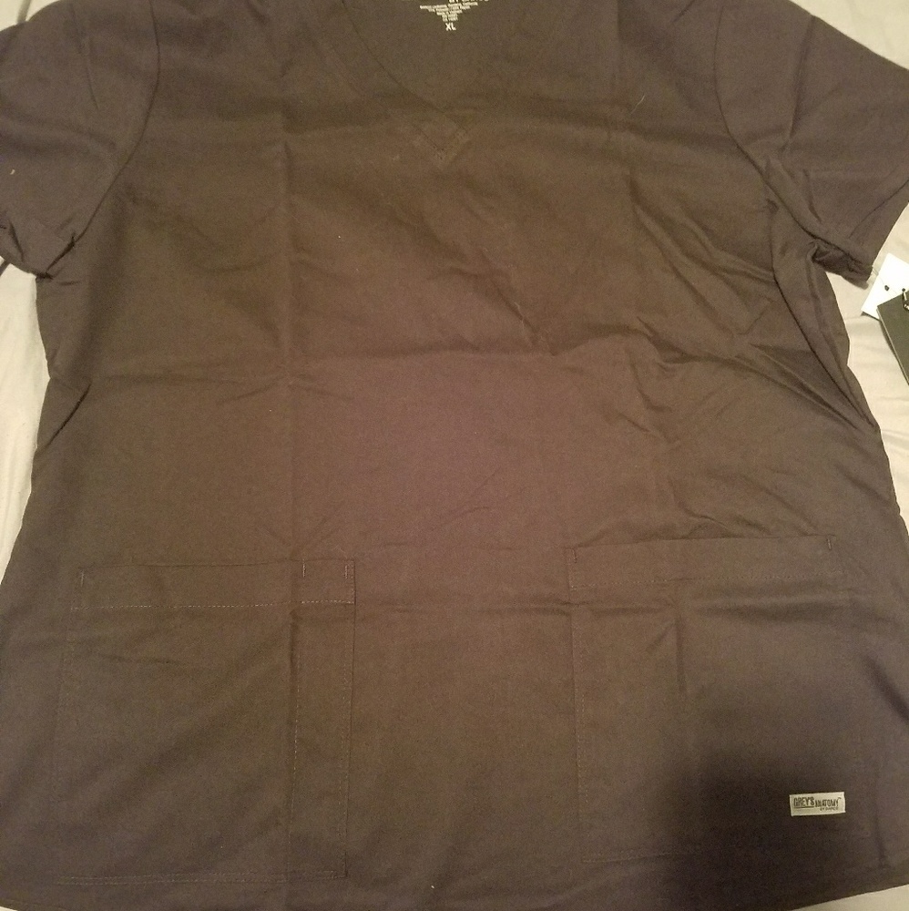 NWT Black Grey's Anatomy Scrub top!
